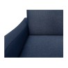 HORACE canapé droit convertible Rapido 3 places bleu nuit avec matelas Dunlopillo 15cm 140x200 cm