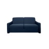 HORACE canapé droit convertible Rapido 3 places bleu nuit avec matelas Dunlopillo 15cm 140x200 cm