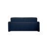 HORACE canapé droit convertible Rapido 3 places bleu nuit avec matelas Dunlopillo 15cm 140x200 cm