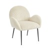 Fauteuil GINA velours côtelé beige