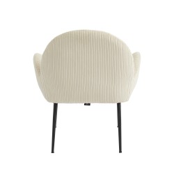 Fauteuil GINA velours côtelé beige