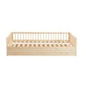 Lit enfant LOU avec tiroir  pin massif  90x190 sommier inclus