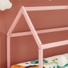 Lit enfant cabane TINY  pin rose  90x190 sommier inclus