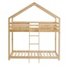 Lit cabane superposé TINY  pin naturel  90x190 sommier inclus
