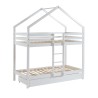Lit cabane superposé TINY  pin blanc  90x190 sommier inclus