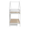 Lit cabane superposé TINY  pin blanc  90x190 sommier inclus