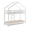 Lit cabane superposé TINY  pin blanc  90x190 sommier inclus