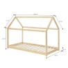 Lit enfant cabane TINY  pin naturel  90x200 sommier inclus
