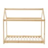 Lit enfant cabane TINY  pin naturel sommier inclus 70x140