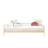 Lit enfant LOU  pin massif  90x190 sommier inclus