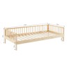 Lit enfant LOU  pin massif  90x190 sommier inclus