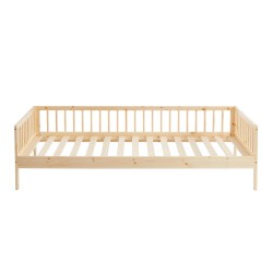 Lit enfant LOU  pin massif  90x190 sommier inclus