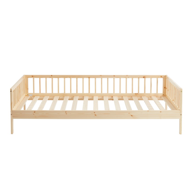 Lit enfant LOU  pin massif  90x190 sommier inclus