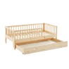 Lit enfant LOU avec tiroir  pin massif  70x140 sommier inclus