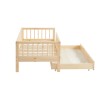 Lit enfant LOU avec tiroir  pin massif  70x140 sommier inclus
