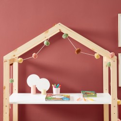 Bureau enfant cabane TINY  blanc  évolutif