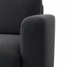 XEUS Canapé convertible 3 places gris anthracite-matelas Diva Literie 140cm