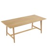 Table à manger PERRETTE placage chêne 200cm