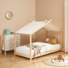 Lit tente TINY pin massif sommier inclus 90x190