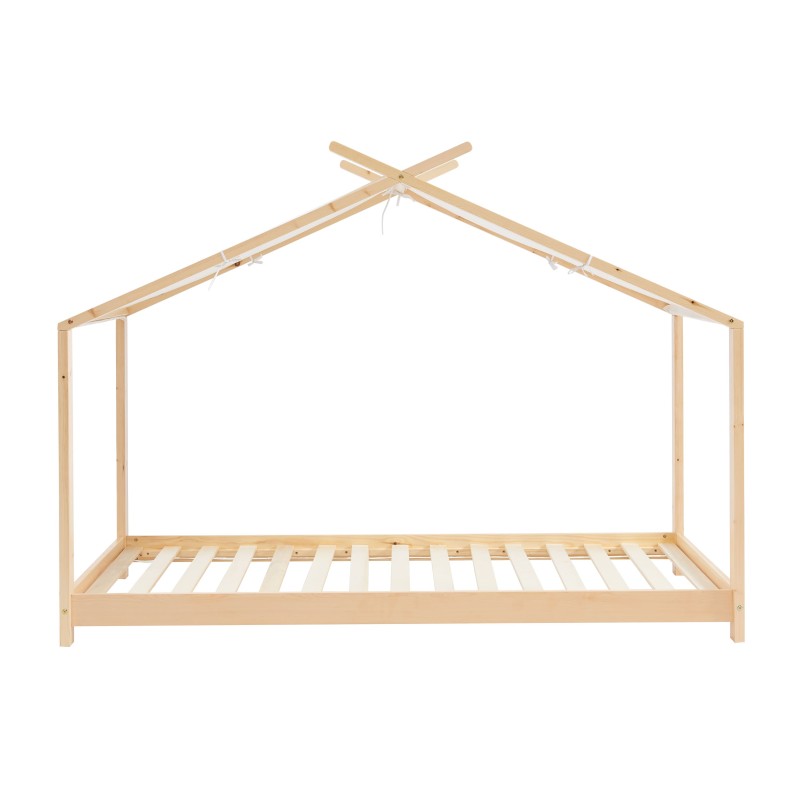 Lit tente TINY pin massif sommier inclus 90x190