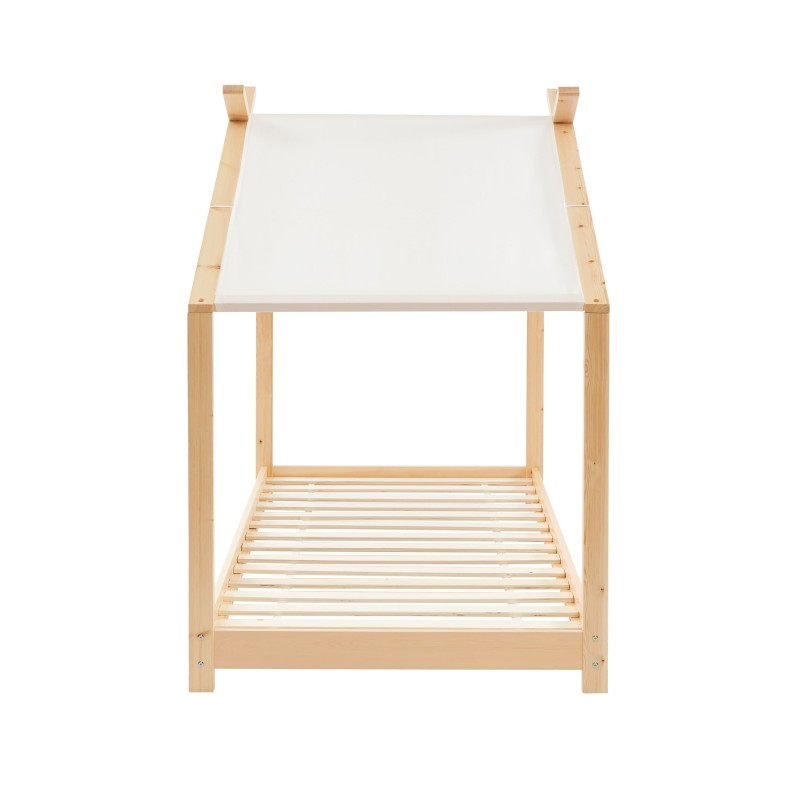 Lit tente TINY pin massif sommier inclus 90x190