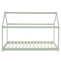 Lit enfant cabane TINY  pin vert  90x190 sommier inclus