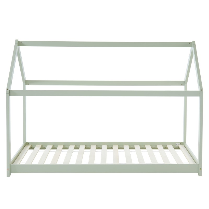Lit enfant cabane TINY  pin vert  90x190 sommier inclus