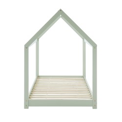 Lit enfant cabane TINY  pin vert  90x190 sommier inclus