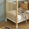 Lit bébé TIPI pin et blanc 60x120 sommier inclus