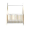 Lit bébé TIPI pin et blanc 60x120 sommier inclus