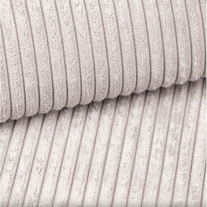 Canapé droit REFA convertible velours côtelé beige 3 places