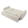 Canapé droit REFA convertible velours côtelé beige 3 places