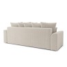 Canapé droit NOVA  convertible  velours côtelé beige 3 places