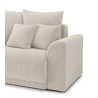 Canapé droit NOVA  convertible  velours côtelé beige 3 places