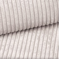 Canapé droit NOVA  convertible  velours côtelé beige 3 places