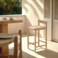 Lot de 2 tabourets de bar TEVA hauteur d'assise 65 cm