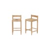 Lot de 2 tabourets de bar TEVA hauteur d'assise 65 cm