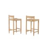 Lot de 2 tabourets de bar TEVA hauteur d'assise 65 cm