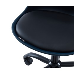 Chaise de bureau à roulettes PANTONE bleu nuit
